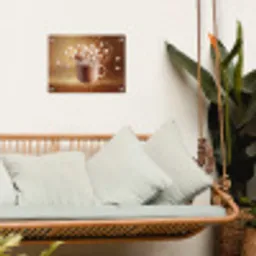 Chocomelk - Drinken - Warm - Bruin tuinposter los doek klein -sfeer7