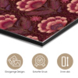 Bloemen - Waaier - Paars aluminium wit klein 46 -closeup_DE