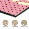 Bonjour - Stippen - Roze- Geel aluminium wit klein -closeup_FR