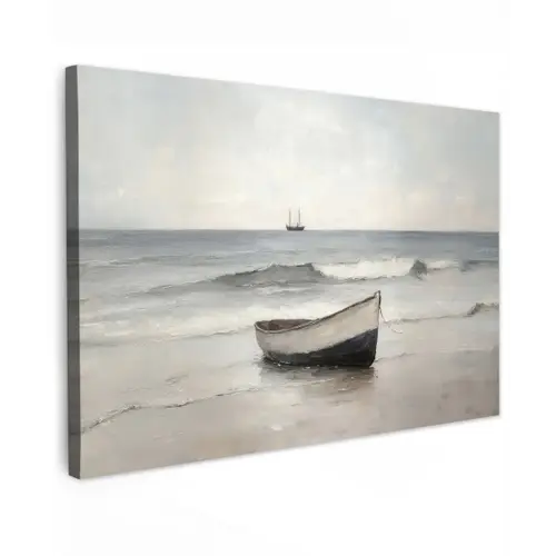 Roeiboot - Zee - Horizon canvas 2cm klein -z3d