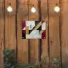 Modern - Abstract - Geometrisch - Rood - Industrieel tuinposter los doek klein -sfeer1