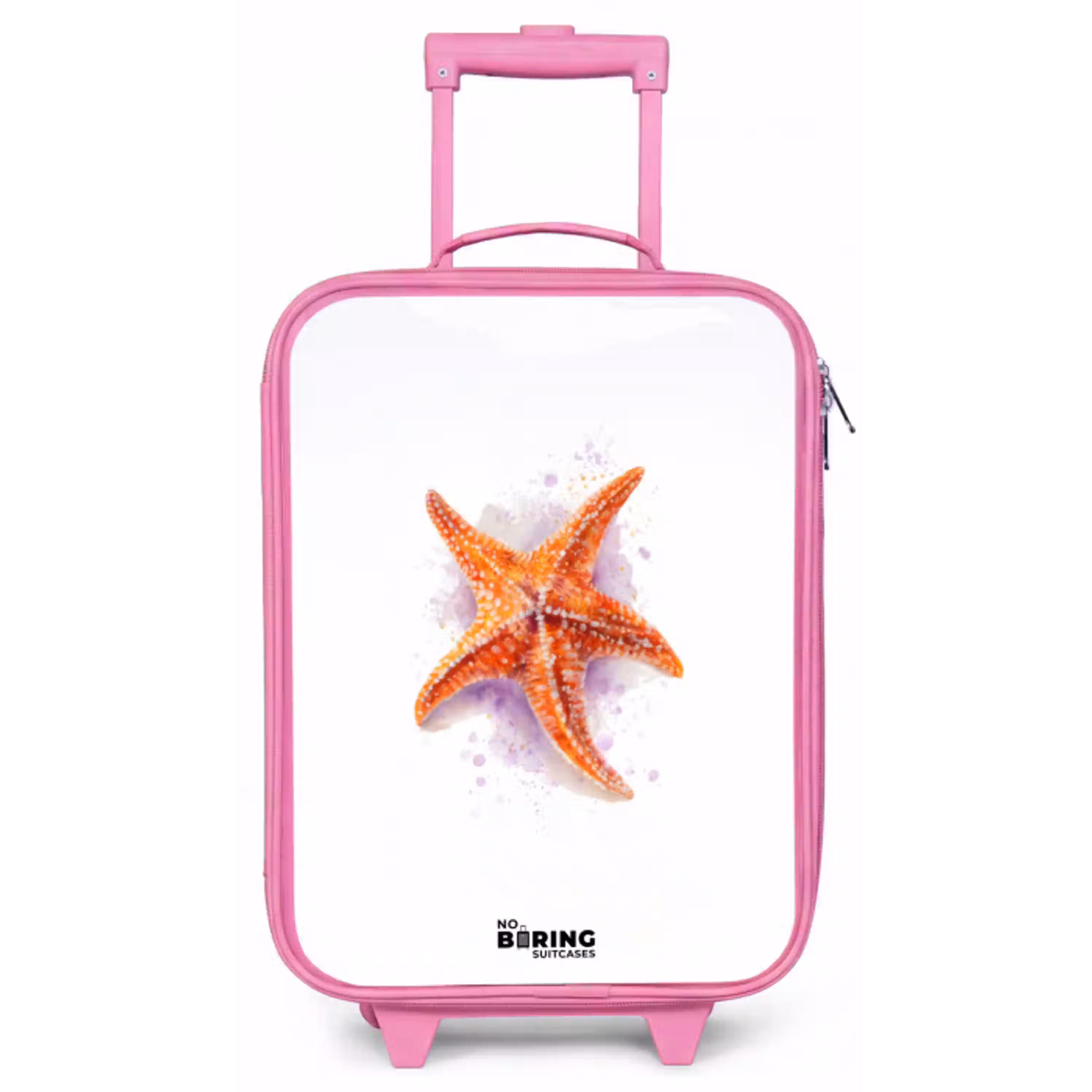 Oranje Zeester Illustratie Kinderkoffer - Roze klein -zz3dotto