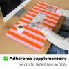 Strepen - Oranje - Verticaal - Ciao bella Muismat XXL klein -zsfeer3_frans