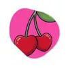 Kers - Roze - Fruit Wandcirkel Organisch Forex 3mm klein -3d
