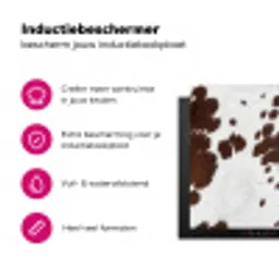 Koeienhuid - Klassiek - Bruin Inductie beschermer vinyl 3mm klein -wsfeer2_website