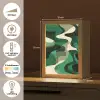 Abstract - Camouflage - Groen Light Box met kabel (Tafellamp) klein -USP_NL
