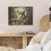 Uil - Vogels - Bloemen - Natuur PET vilt klein -sfeer3