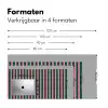Verticale strepen - Groen - Roze Muismat XXL klein 681 -sfeer5