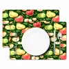 Appels - Peren - Fruit - Groen Placemat vinyl groot 368 -zzsfeer2_Kitchenyeah-website