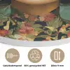 Vrouw - Bloemen - Vlinders - Natuur - Vintage Akoestische PET Vilt - Rond klein -closeup_NL