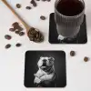Buldog - Hond - Glas onderzetter kurk middel -sfeer2
