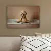 Bad - Hond - Boek - Zonnebril canvas 2cm klein -sfeer3