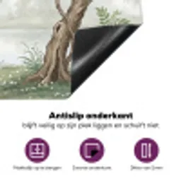Reiger - Landschap - Groen Inductie beschermer vinyl 3mm middel -zzzzzzz-cc-onderkant