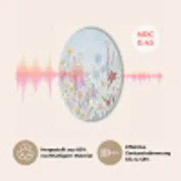 Weidebloemen - Illustratie - Kleurrijk Akoestische PET Vilt - Rond klein -USP_DE