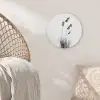 Minimalistisch - Stelen - Wit Akoestische PET Vilt - Rond klein -sfeer4