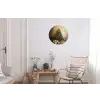 Kerstboom - Cadeaus - Goud Wandcirkel aluminium klein -woonkamer