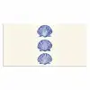 Schelpen - Blauw - Patroon Muismat XXL klein -3d_leeg