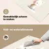 Beertje - Sneeuwvlokje - Wit - Pluizig Inductie beschemer met haakjes middel -ky-schoon-nl