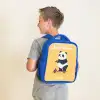 Panda - Step - Geel Kinderrugzak - Blauw middel -sfeer2