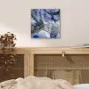Marmer - Goud - Abstract - Blauw aluminium wit klein -sfeer3