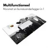 Koeien - Zwart - Wit Muismat XXL klein -sfeer4