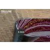 Marmer - Roze - Goud - Glitter - Marmerlook - Luxe Placemat vinyl groot -closeup