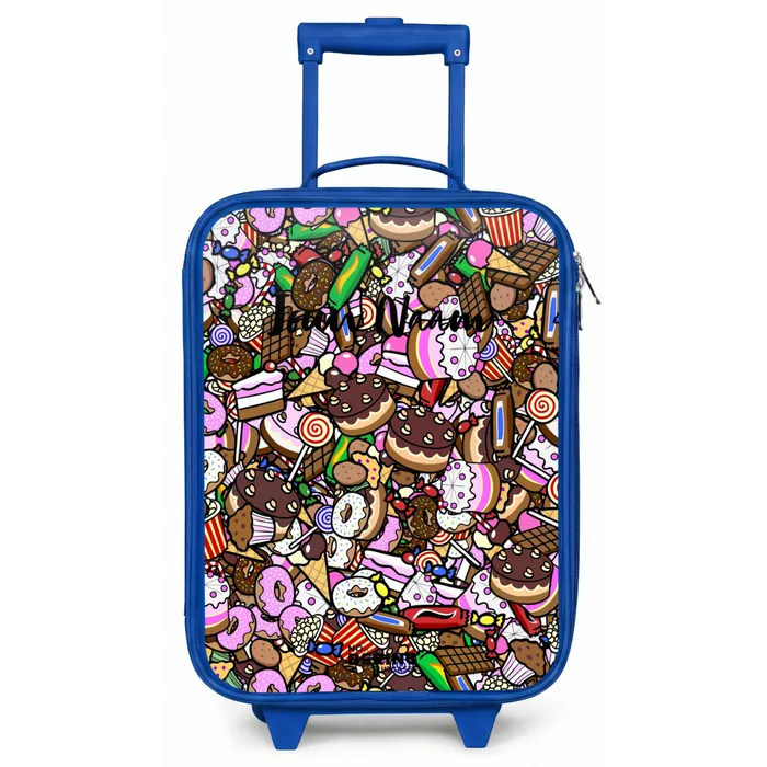 Overvol patroon met lekkernijen Kinderkoffer - Blauw klein -zz3dotto