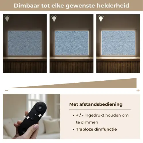 Golven - Ritmisch - Blauw Light Box met batterij (Wandlamp) middel 907 -USP_dimbaarNL