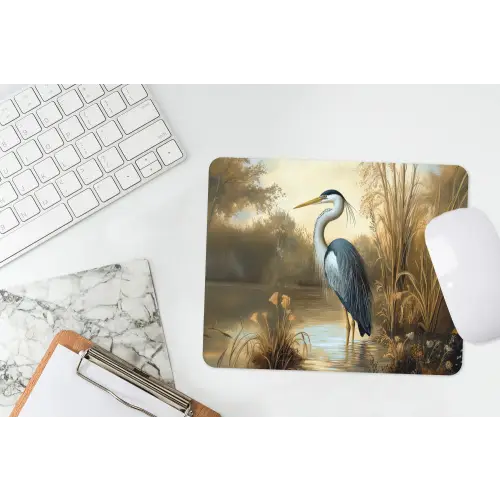 Reiger - Water - Planten muismat rubber klein -witbureau