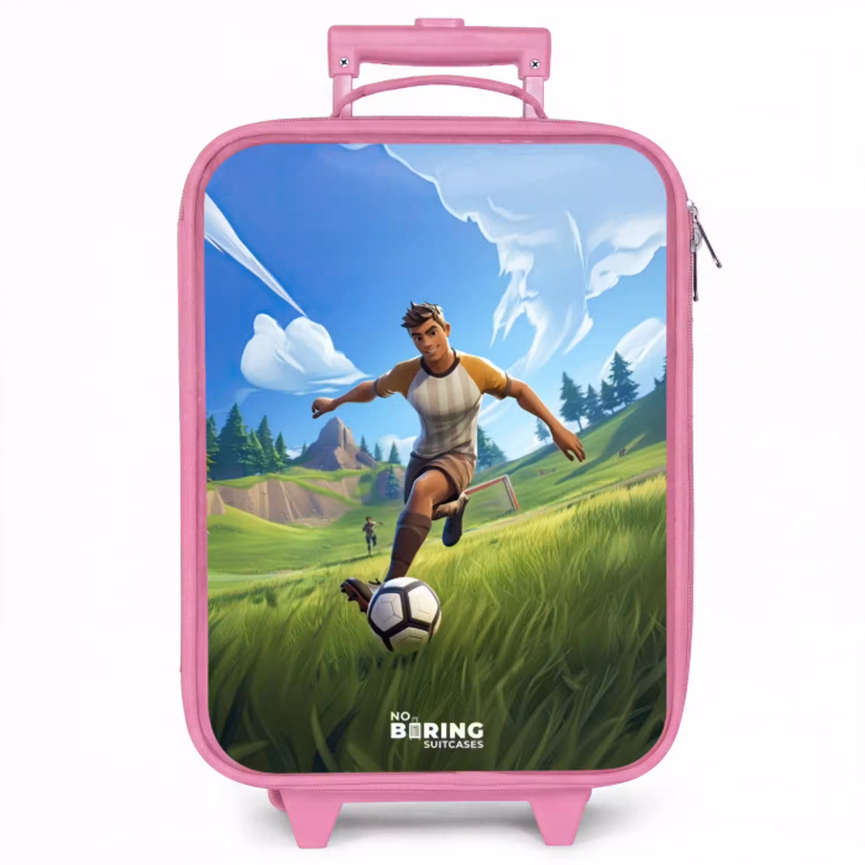 Voetbal - Jongen - Goal - Voetbaltenue Kinderkoffer - Roze klein -zzz_website3d