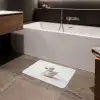 Badeend - Minimalistisch - Wit Badmat klein -sfeer3