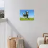 Koeien - Weiland - Gras - Dieren - Boerderij tuinposter los doek klein -sfeer8