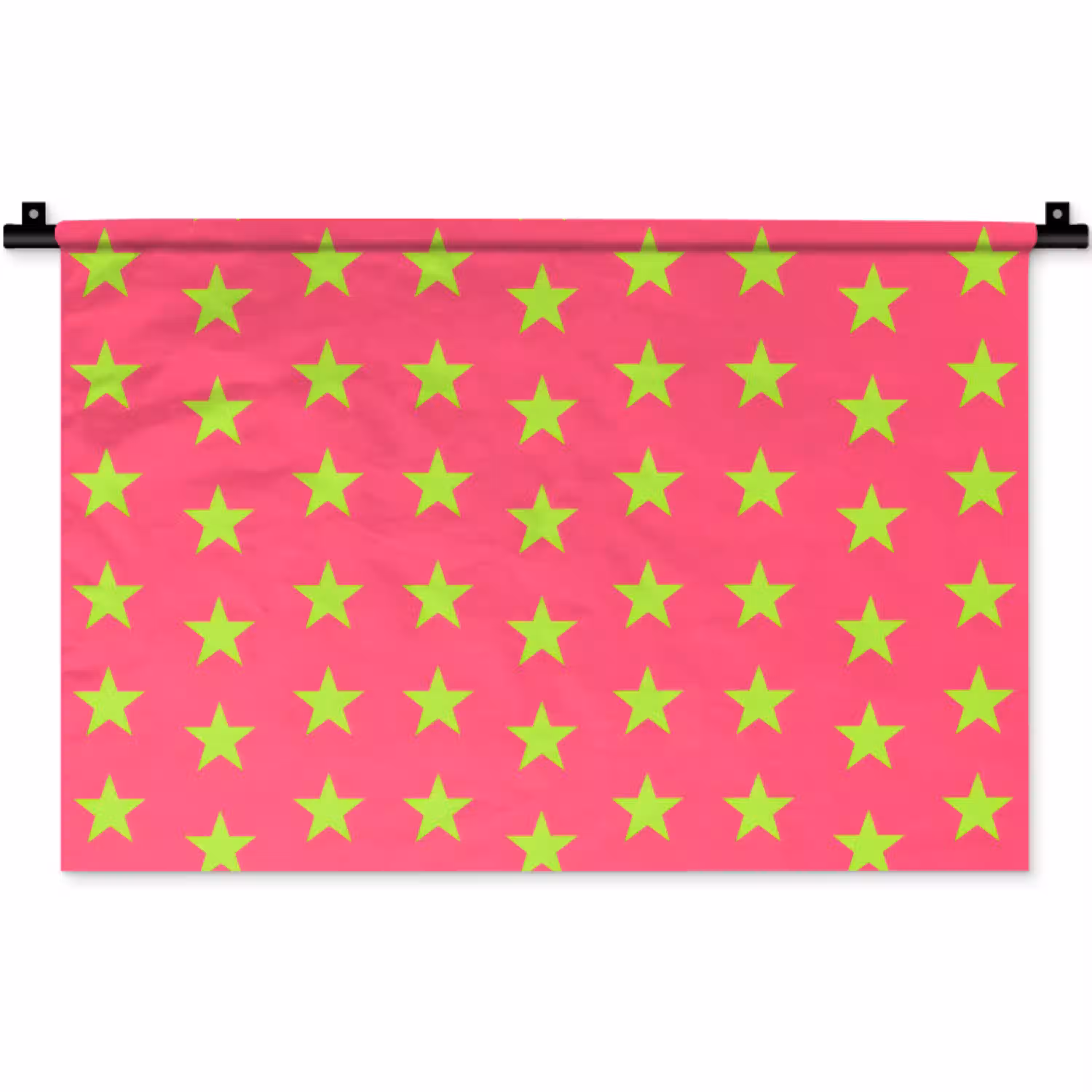Sterren - Patroon - Roze Wandkleed katoen klein 269 -zz3d