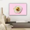 Ei - Disco - Ontbijt - Glitter canvas 2cm klein -sfeer6