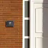 Donker steen - Modern Naambord Rechthoek middel -sfeer3-rechthoek-S