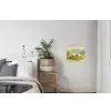 Schaap - Weide - Groen textielposter latten blank klein -woonkamer