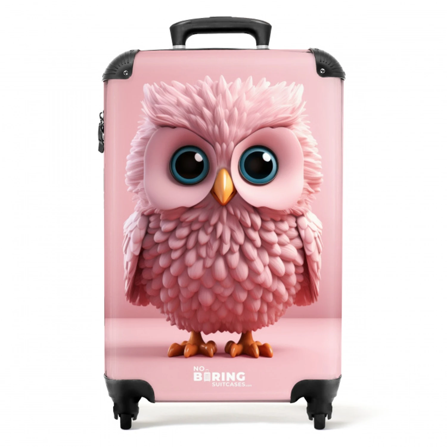 Roze ritselaar NBS - Handbagage koffer - Unisex middel -productfoto_recht