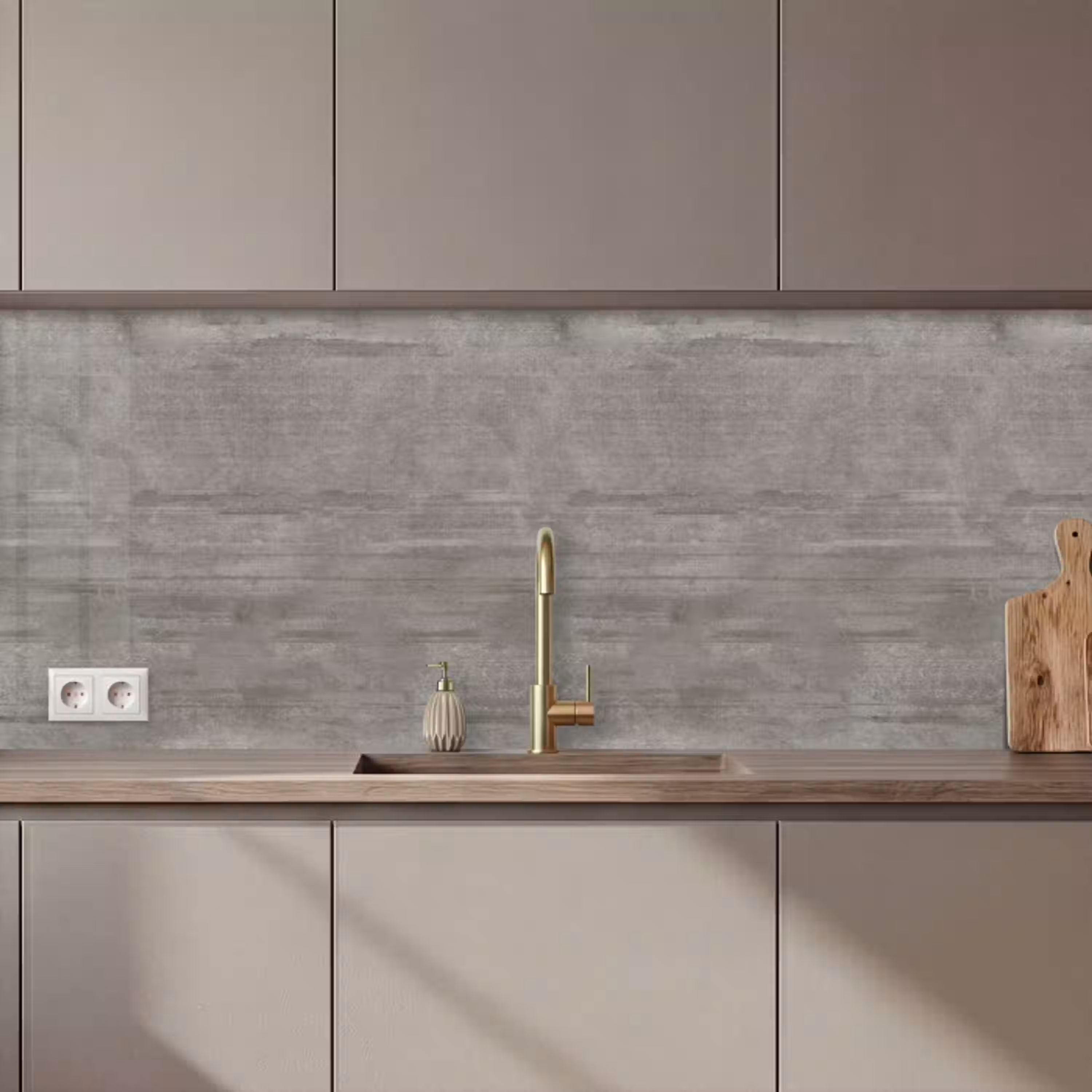 Patroon - Beton - Grijs keuken achterwand 2 middel 871 zz_3dshopping