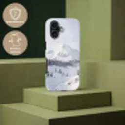 Berg - Sneeuw - Winter - Natuur - Wit Toughcase MagSafe Apple iPhone 17 klein -USP_PrintM_NL
