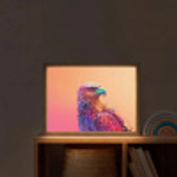 Arend - Vogel - Kleurrijk - Dier Light Box met batterij (Wandlamp kind) middel -sfeer1_kind