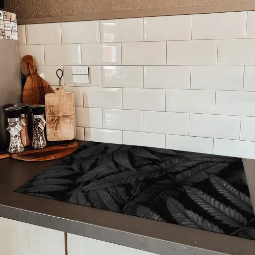 Verstrengelde Schaduwbladeren Inductie beschermer vinyl 3mm klein -sfeer3