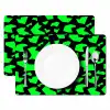 Zwart - Neon - Groen - Patroon Placemat vinyl groot 368 -zzsfeer2_Kitchenyeah-website