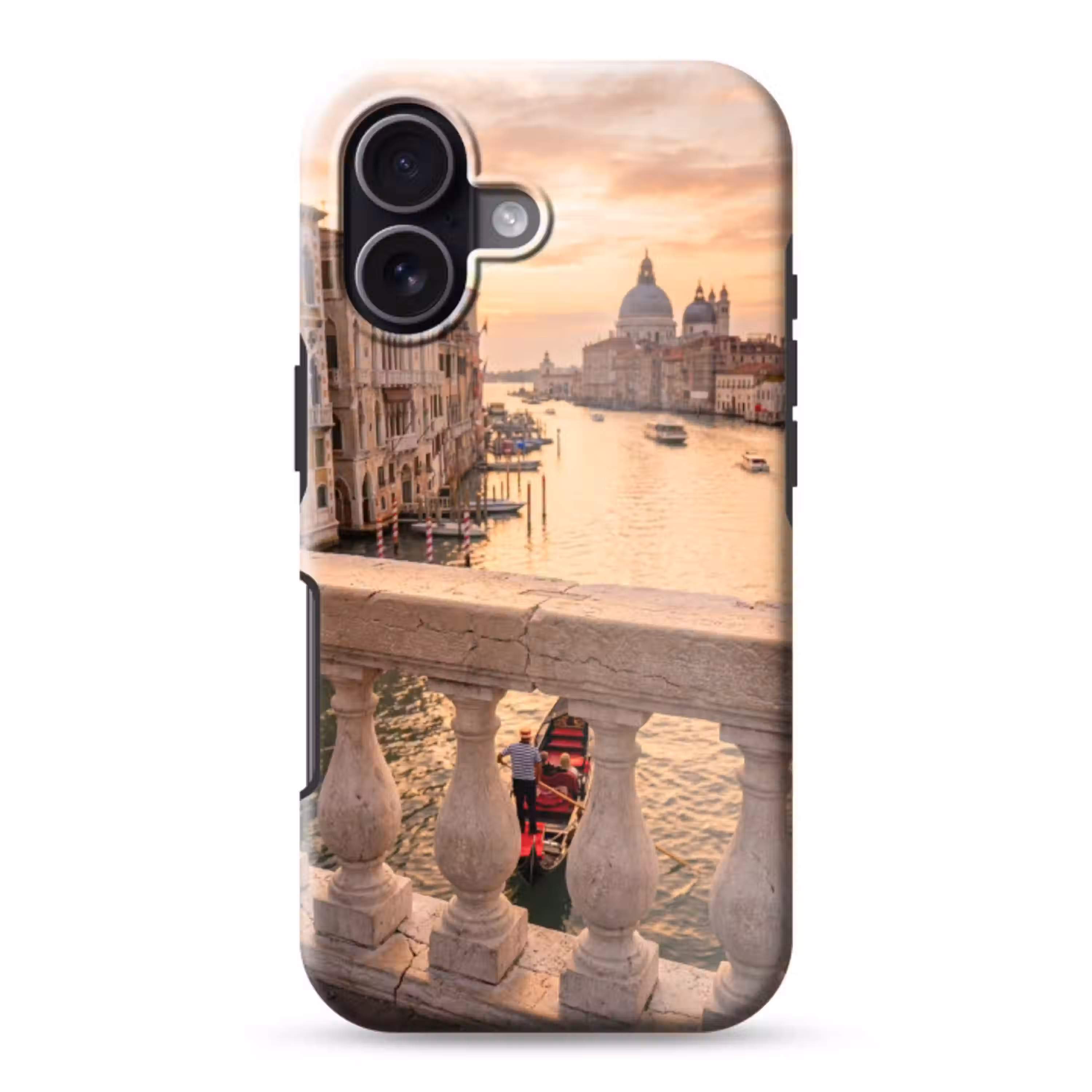 Stad - Venetië - Kanaal - Zonsopgang - Architectuur - Goud Toughcase MagSafe Apple iPhone 17 klein -3d