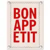 Blokletters - Rood - Kartelrand tuinposter los doek klein -3d