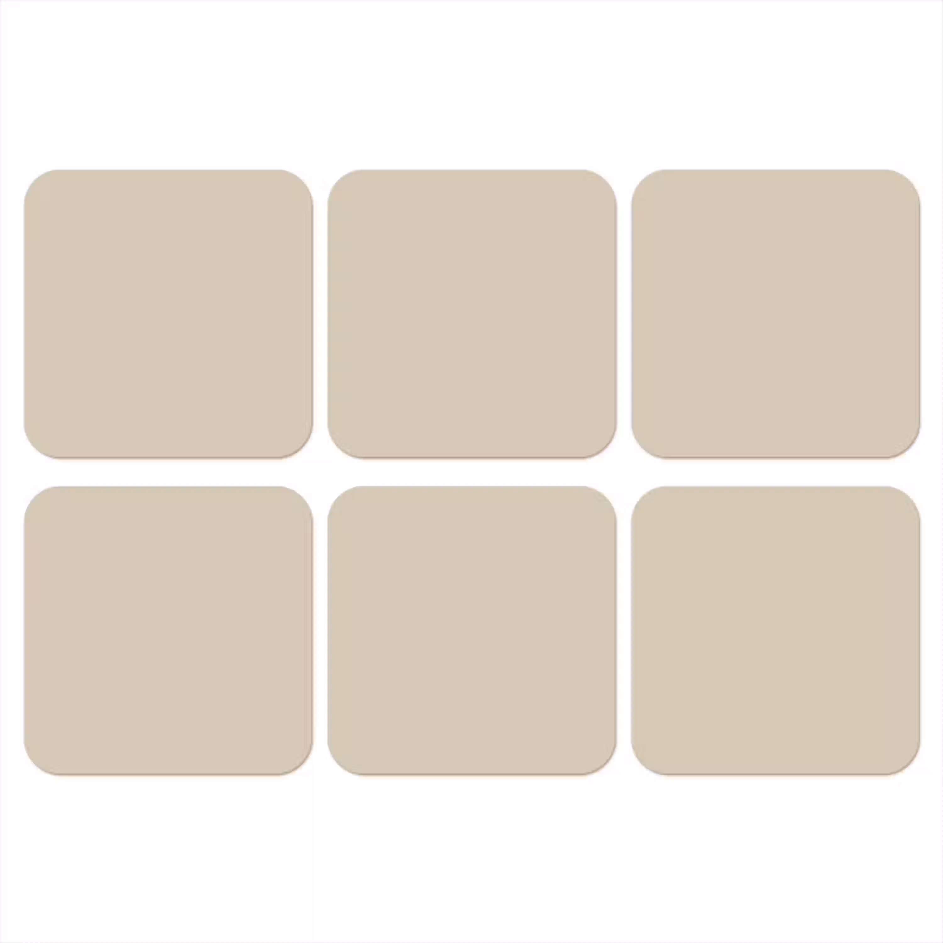Baked - Biscuit - Nude onderzetter kurk middel 366 -3d