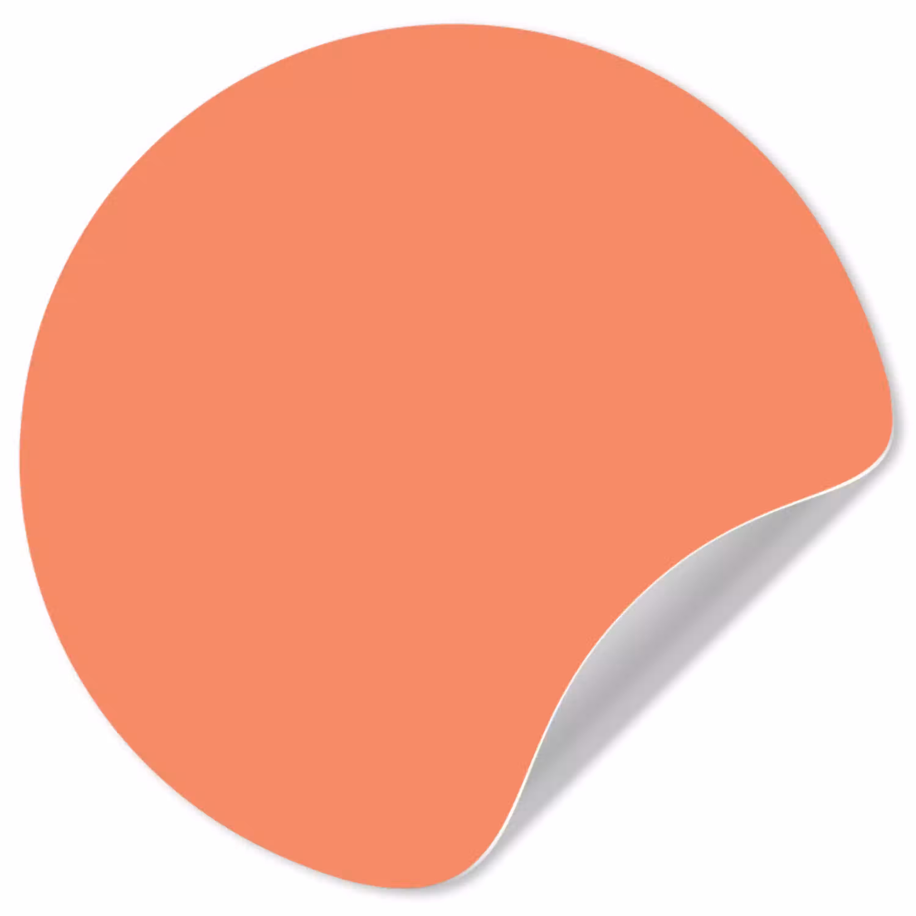 Warm - Clay - Terracotta Wandcirkel behangsticker klein 186 -3d