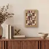 Modern - Geometrie - Kleurrijk Light Box met kabel (Tafellamp) klein 925 -sfeer2