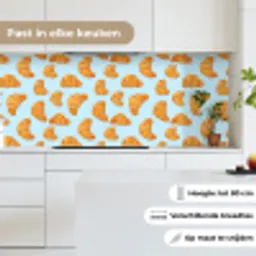 Croissant - Speels - Blauw keuken achterwand 2 middel 871 -sfeer4_NL