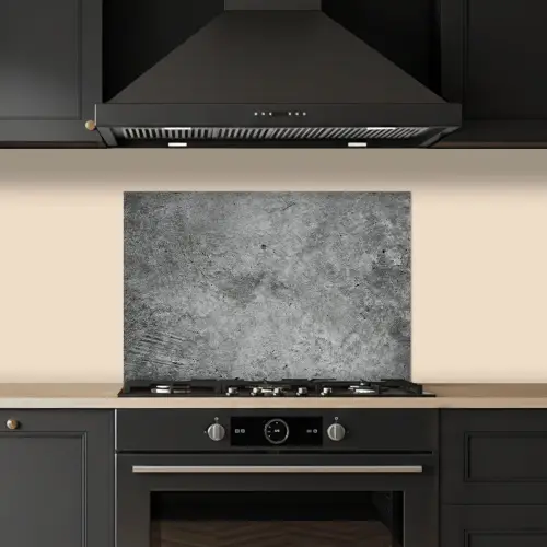 Beton - Leisteen - Grijs -Betonstructuur keuken achterwand spatscherm klein -sfeer1