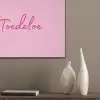 Toedeloe - Roze - Minimalistisch PET vilt klein -sfeer6_closeup